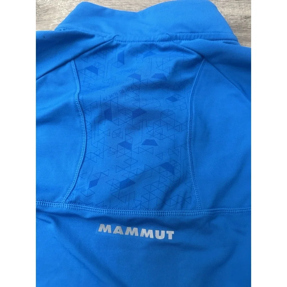 Mammut MTR 141 Thermo Long Sleeve Zip Men's Small Blue Quarter Zip